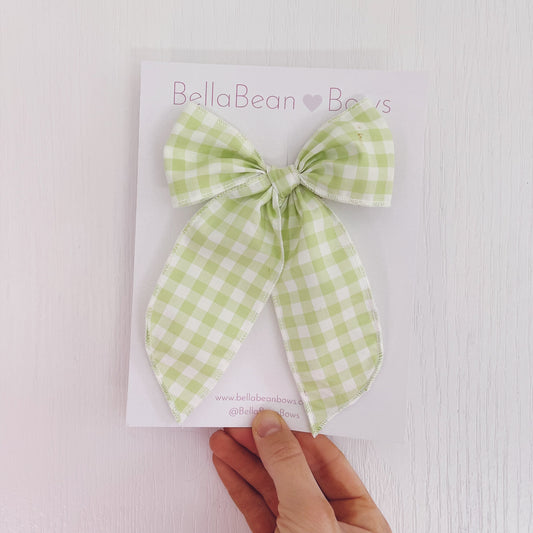 Fable, Midi, or Petite ~ Lime Gingham