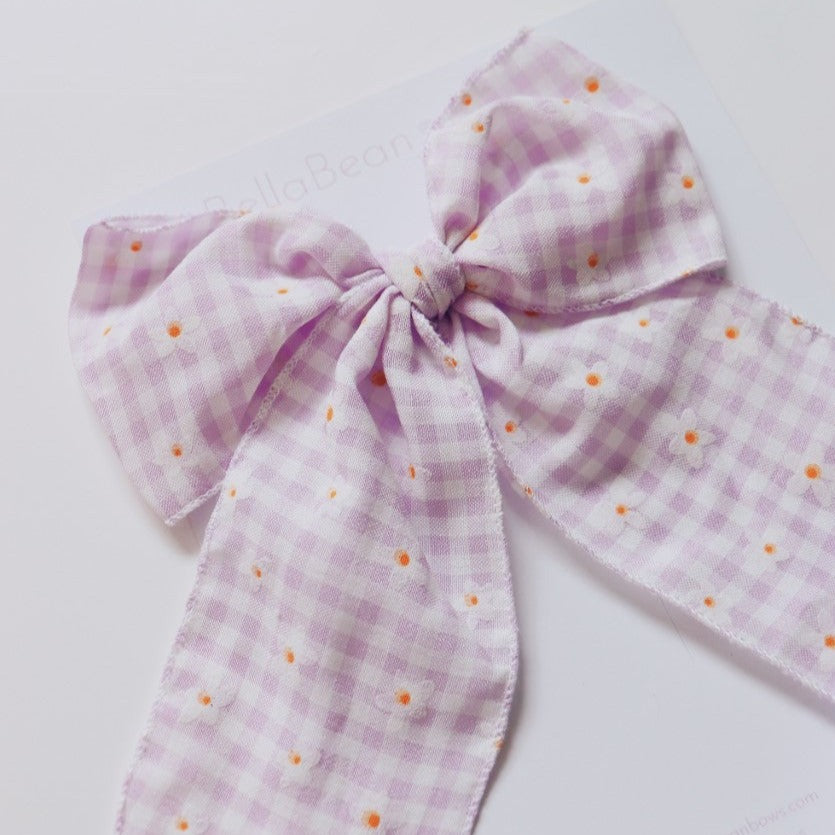 Fable, Midi, or Petite ~ Purple Gingham Floral